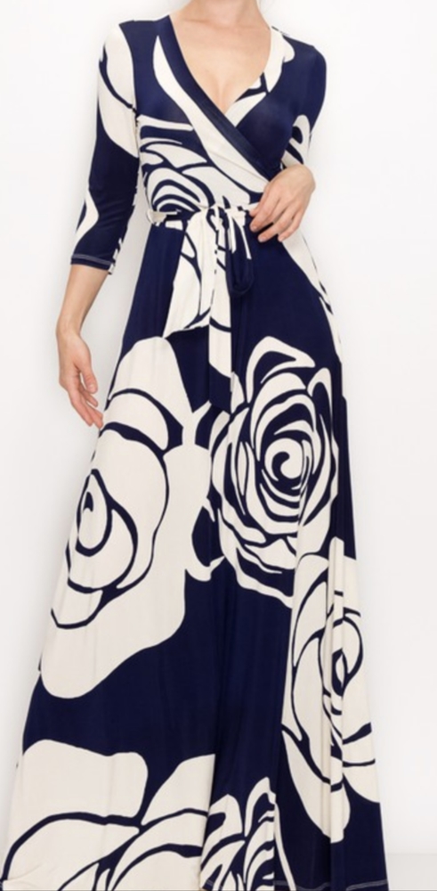 Rose Print Maxi